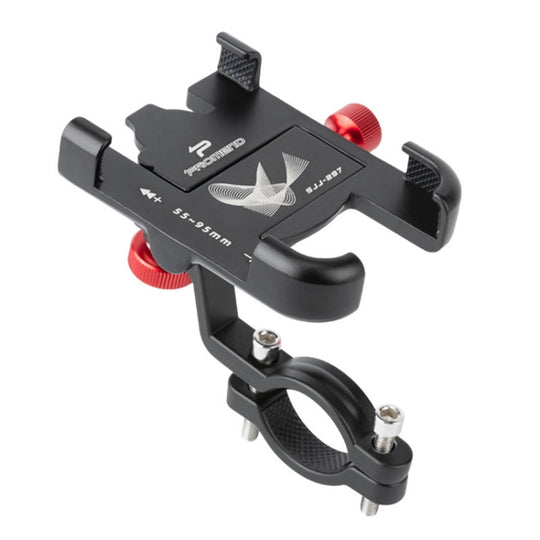 PROMEND SJJ-297 Support de téléphone portable de vélo réglable en alliage d'aluminium (noir)