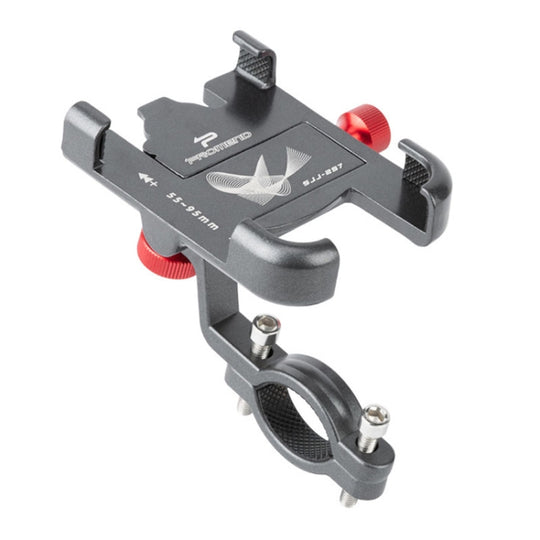 PROMEND SJJ-297 Support de téléphone portable de vélo réglable en alliage d'aluminium (titane)