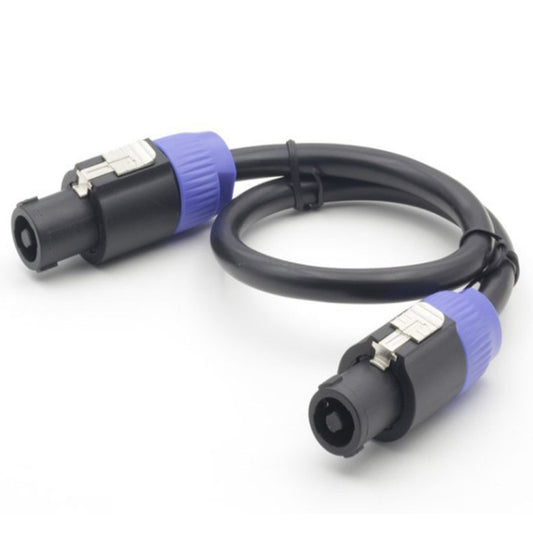 Male To Male Four Core Ohm Cable Audio Cable Ring Stage Speaker Cable 5m(Blue Black) - Microphone Audio Cable & Connector by buy2fix | Online Shopping UK | buy2fix
