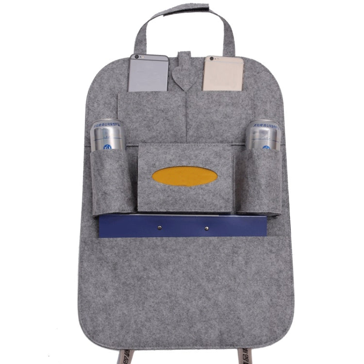 Car Multifunctional Seat Back Storage Hanging Bag, Size: 40x56cm(Light Grey) by buy2fix