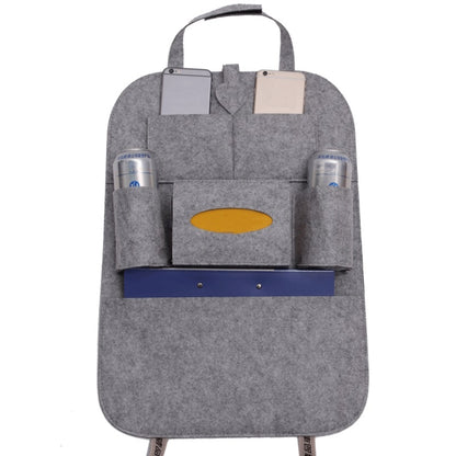Car Multifunctional Seat Back Storage Hanging Bag, Size: 40x56cm(Light Grey) by buy2fix