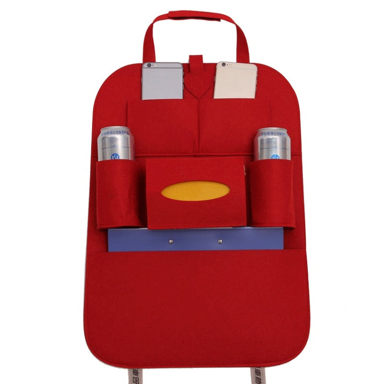 Car Multifunctional Seat Back Storage Hanging Bag, Size: 40x56cm(Red) by buy2fix