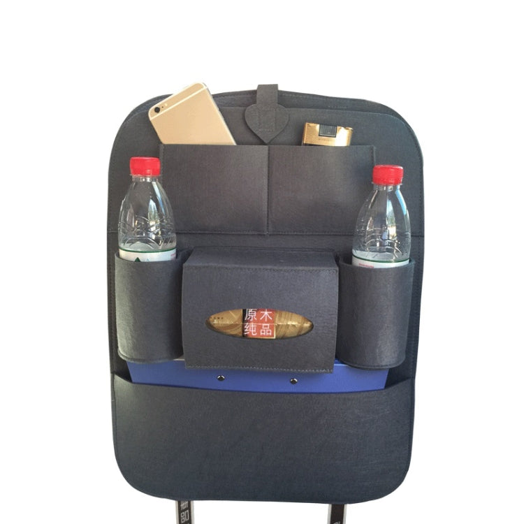 Car Multifunctional Seat Back Storage Hanging Bag, Size: 40x56cm(Colorful Gray) by buy2fix
