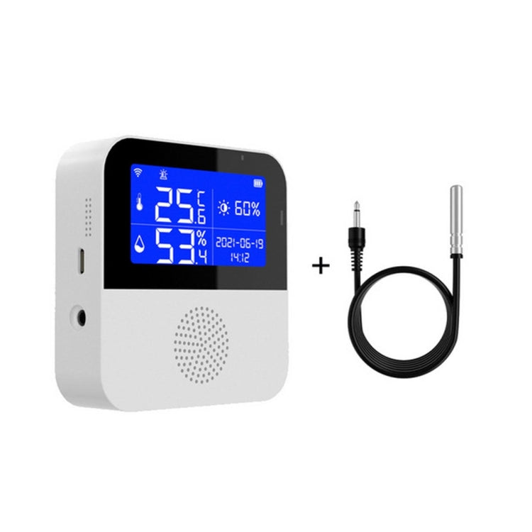 Tuya WIFI Temperature And Humidity Sensor With 2.9inch LCD Display,Spec: With Sensing Line - Smart Switch by buy2fix | Online Shopping UK | buy2fix
