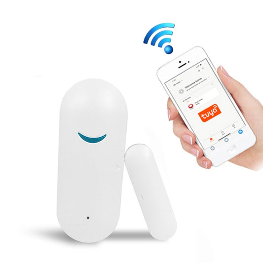 Tuya WiFi Door Magnetic Sensor Remote Intelligent Linkage Doors Windows Switch Anti-alarm APP Reminder Alarm - Door Window Alarm by buy2fix | Online Shopping UK | buy2fix