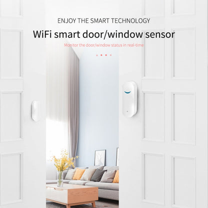 Tuya WiFi Door Magnetic Sensor Remote Intelligent Linkage Doors Windows Switch Anti-alarm APP Reminder Alarm - Door Window Alarm by buy2fix | Online Shopping UK | buy2fix
