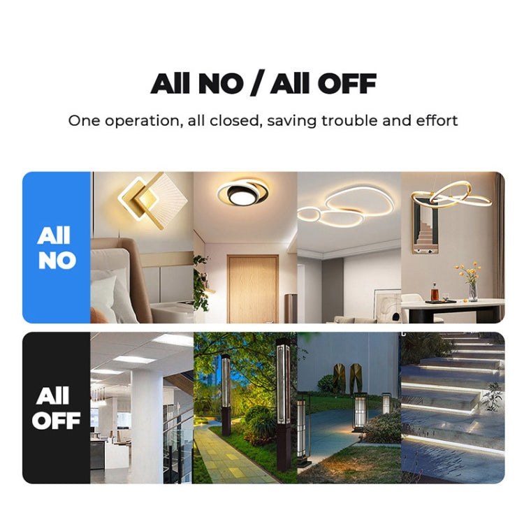 Tuya ZigBee Zero Firewire Touch Wall Remote Control Switch Light Control Voice Switch EU Plug, Style: 3 Gang (Black) - Smart Switch by buy2fix | Online Shopping UK | buy2fix