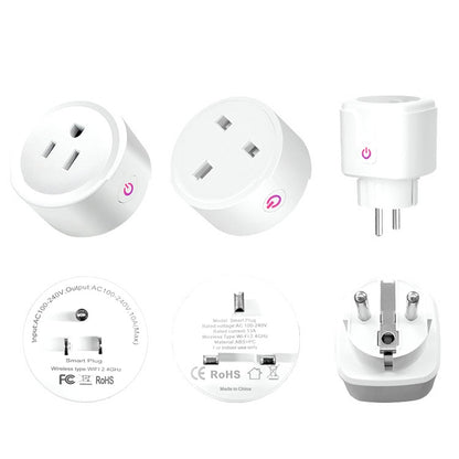 Tuya Smart App Wifi Smart Socket Phone Remote Timing Voice Switch Supports Alexa US Plug, Style: 16A Power Model - Smart Socket by buy2fix | Online Shopping UK | buy2fix