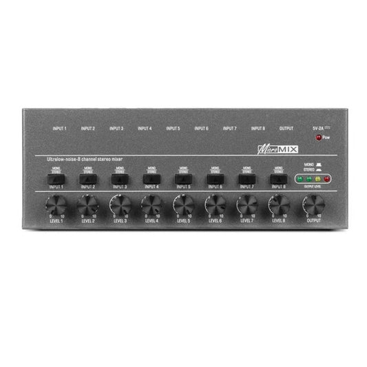 8 Way Mixer With Single Channel Stereo Switching Mini Signal Hybrid Small Audio - Live Sound Effects Processors by buy2fix | Online Shopping UK | buy2fix