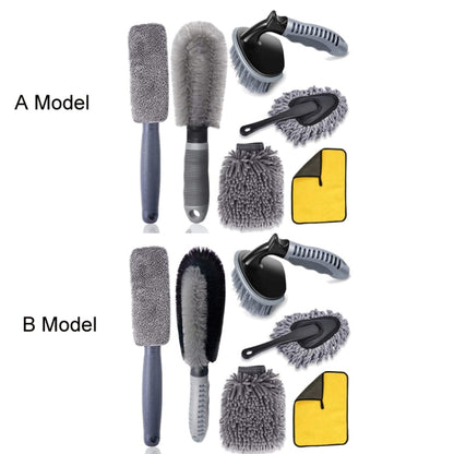 6pcs/Set Gloves Dusting Tire Brush Car Cleaning Brush Set(A Model) - Car washing supplies by buy2fix | Online Shopping UK | buy2fix