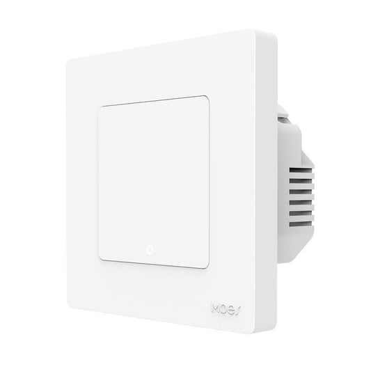 Tuya ZigBee Smart Single-fire Zero-fire Sharing Timing Voice Wall Switch EU Plug, Style: 1 Way (White) - Smart Switch by buy2fix | Online Shopping UK | buy2fix