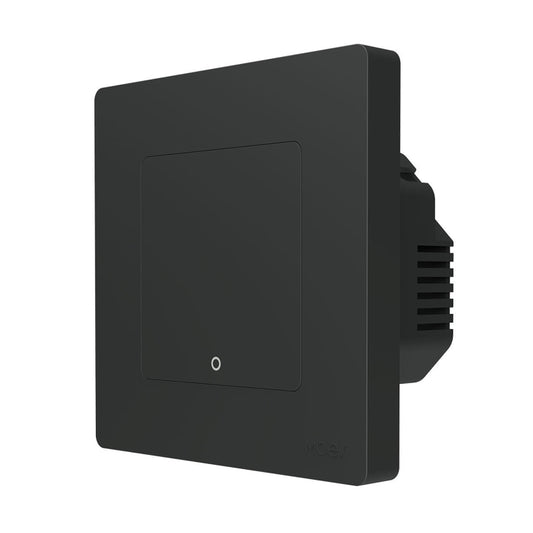 Tuya ZigBee Smart Single-fire Zero-fire Sharing Timing Voice Wall Switch EU Plug, Style: 1 Way (Gray) - Smart Switch by buy2fix | Online Shopping UK | buy2fix