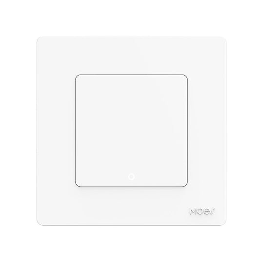 Tuya ZigBee Smart Single-fire Zero-fire Sharing Timing Voice Wall Switch EU Plug, Style: 1 Way (White Scene Casual Post) - Smart Switch by buy2fix | Online Shopping UK | buy2fix