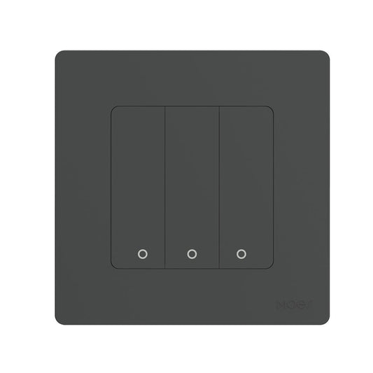 Tuya ZigBee Smart Single-fire Zero-fire Sharing Timing Voice Wall Switch EU Plug, Style: 3 Ways (Gray Scene Casual Post) - Smart Switch by buy2fix | Online Shopping UK | buy2fix