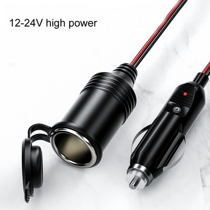 USB Cigarette Lighter Base With Electric Pickup 4m Power Extension Cable - Cigar Socket by buy2fix | Online Shopping UK | buy2fix