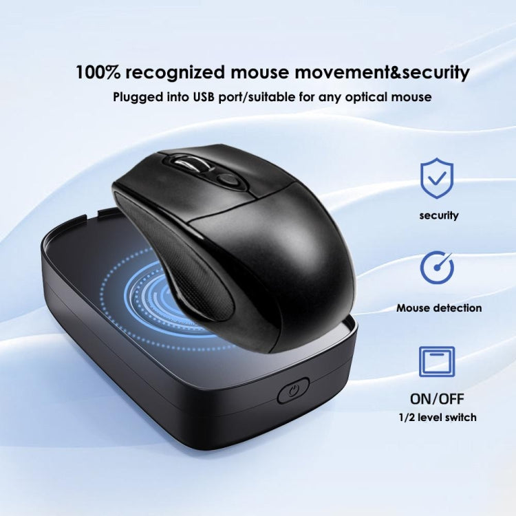 H26 Automatic Movement Virtual Mouse To Prevent Computer Lock Screen(Black) by buy2fix