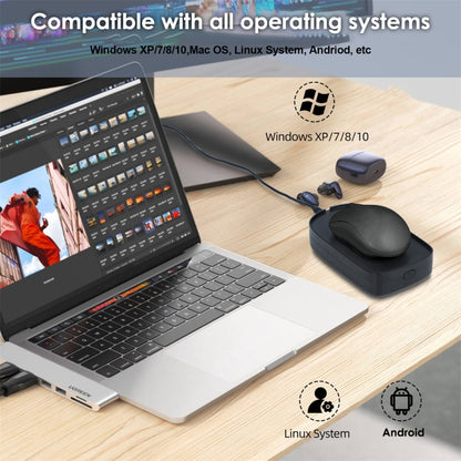 H26 Automatic Movement Virtual Mouse To Prevent Computer Lock Screen(Black) by buy2fix