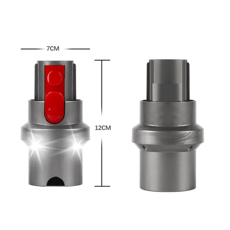 For Dyson V7 V8 V10 V11 V15 Vacuum Cleaner Suction Head Adapter with LED Light - For Dyson Accessories by buy2fix | Online Shopping UK | buy2fix