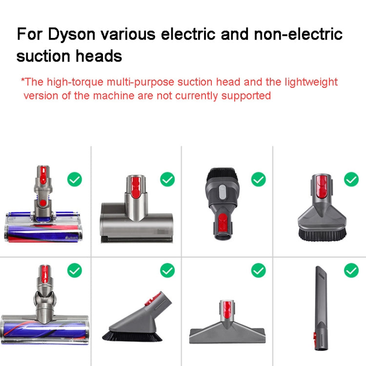 For Dyson V7 V8 V10 V11 V15 Vacuum Cleaner Suction Head Adapter with LED Light - For Dyson Accessories by buy2fix | Online Shopping UK | buy2fix