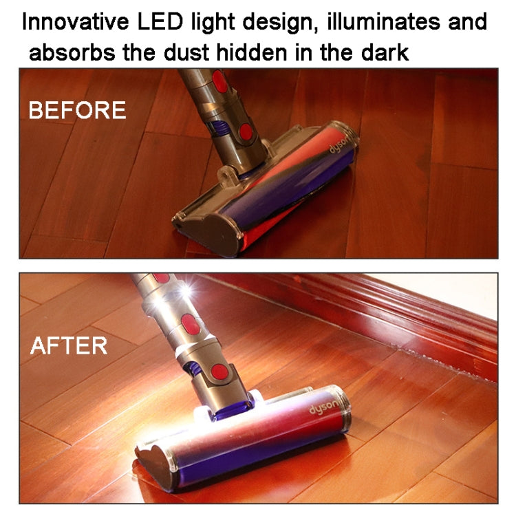 For Dyson V7 V8 V10 V11 V15 Vacuum Cleaner Suction Head Adapter with LED Light - For Dyson Accessories by buy2fix | Online Shopping UK | buy2fix