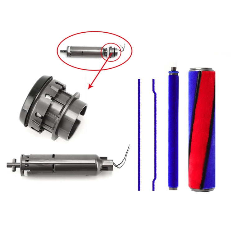 For Dyson V6-V11 Motor Bearing Vacuum Cleaner Soft Roller Head Parts - For Dyson Accessories by buy2fix | Online Shopping UK | buy2fix