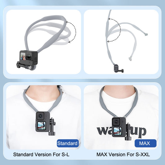 TELESIN TE-HNB-001 Magnetic Halter Bracket Action Camera Shooting Collar For GoPro HERO11 Black / HERO9 Black / DJI Osmo Action 3, Style: MAX Version For S-XXL - Holder by buy2fix | Online Shopping UK | buy2fix