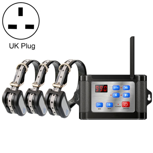 Outdoor Wireless Electronic Pet Fence Night Reflective Collar, Specification: One for  Three(UK Plug) - Training Aids by buy2fix | Online Shopping UK | buy2fix