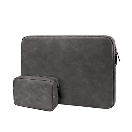 ND12 Lambskin Laptop Lightweight Waterproof Sleeve Bag, Size: 13.3 inches(Deep Gray with Bag) by buy2fix