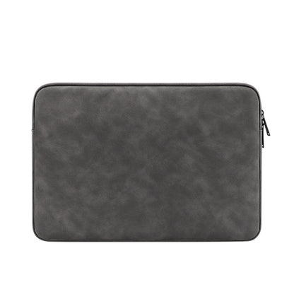 ND12 Lambskin Laptop Lightweight Waterproof Sleeve Bag, Size: 14.1-15.4 inches(Deep Gray) by buy2fix