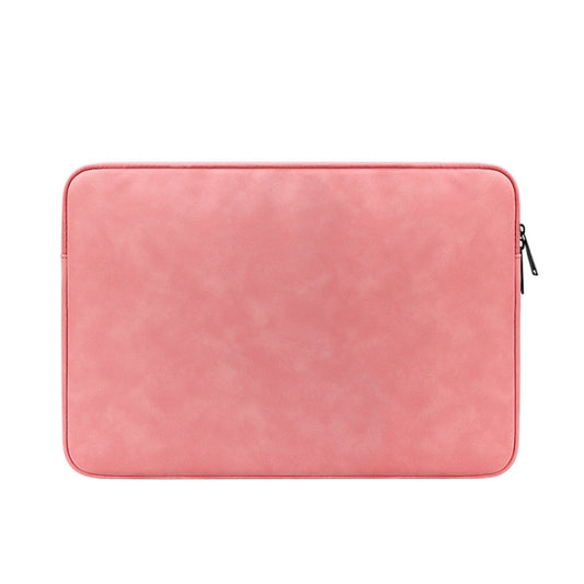 ND12 Lambskin Laptop Lightweight Waterproof Sleeve Bag, Size: 14.1-15.4 inches(Pink) by buy2fix