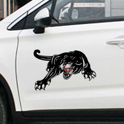 Colorful Black Panther Car Hood Door Reflective Sticker(Head Towards The Right) by buy2fix