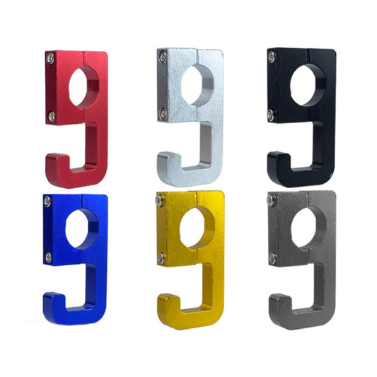 2pcs Motorcycle Type 69 Aluminum Alloy Multifunctional Helmet Hook(Titanium Color) - Holder by buy2fix | Online Shopping UK | buy2fix
