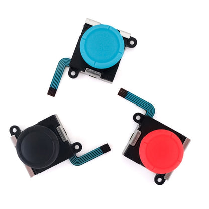 For Nintendo Switch 2pcs Game Console 3D Left Right Interoperability Rocker Remote Sensing Joystick(Black) by buy2fix