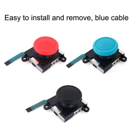 For Nintendo Switch 2pcs Game Console 3D Left Right Interoperability Rocker Remote Sensing Joystick(Black) by buy2fix