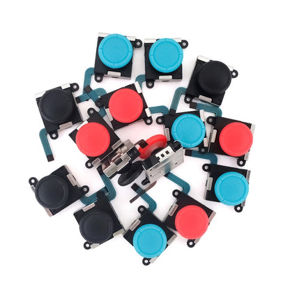 For Nintendo Switch 2pcs Game Console 3D Left Right Interoperability Rocker Remote Sensing Joystick(Black) by buy2fix