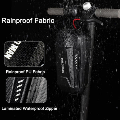 WILD MAN ES8X Electric Scooter Bicycle Fast Disassembly Hanging Bag EVA Hard Shell Bag, Size: 3L(Black) by WILD MAN