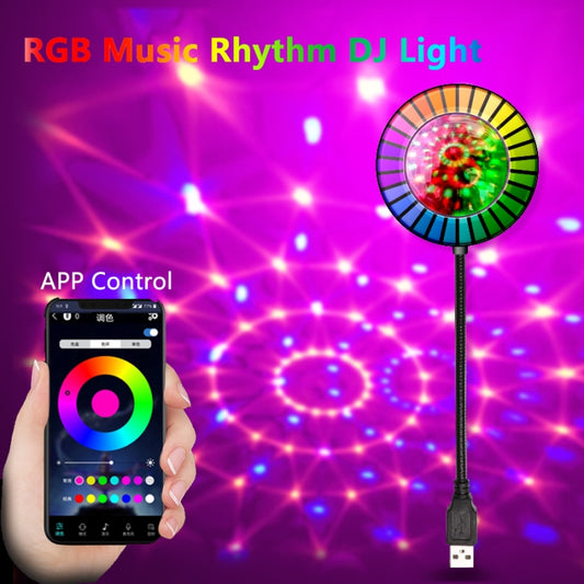 MS-201 USB Magic Ball Star Projection Light Vehicle Car Atmosphere Light Support APP Control(Round) - Stage Lighting by buy2fix | Online Shopping UK | buy2fix