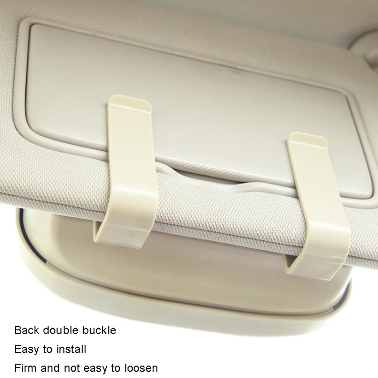 Multifunctional Car Glasses Box Car Sunshine Board Tickets Glasses Clamp(Black) by buy2fix