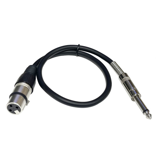 6.35mm Caron Female To XLR 2pin Balance Microphone Audio Cable Mixer Line, Size: 1m - Microphone Audio Cable & Connector by buy2fix | Online Shopping UK | buy2fix