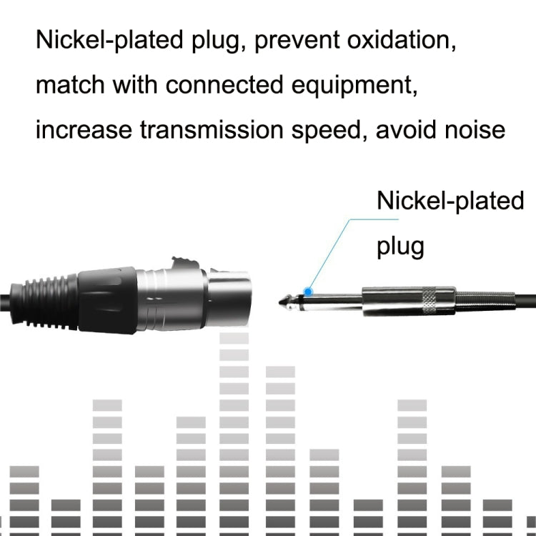 6.35mm Caron Female To XLR 2pin Balance Microphone Audio Cable Mixer Line, Size: 3m - Microphone Audio Cable & Connector by buy2fix | Online Shopping UK | buy2fix