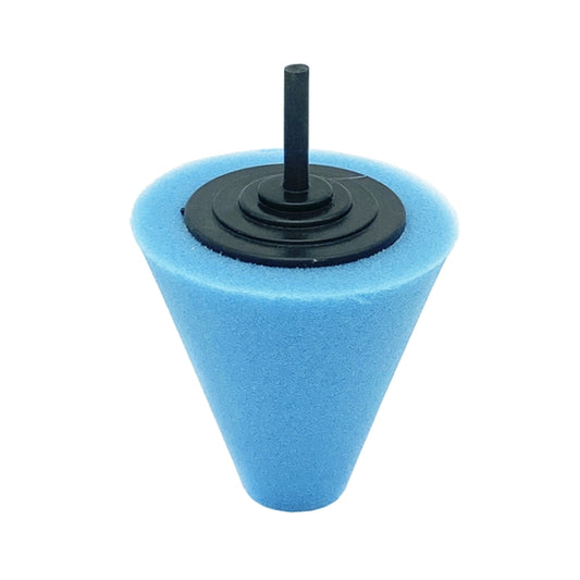 Car Cone 3 inch Polishing Sponge Waxing Sponge Wheel(Blue) - Polishing Machine & Accessories by buy2fix | Online Shopping UK | buy2fix