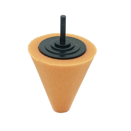 Car Cone 3 inch Polishing Sponge Waxing Sponge Wheel(Orange) - Polishing Machine & Accessories by buy2fix | Online Shopping UK | buy2fix