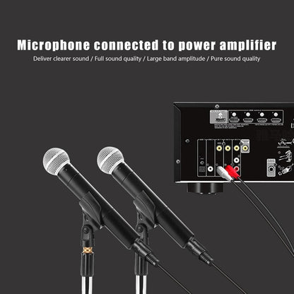 2RCA To 2XLR Speaker Canon Cable Audio Balance Cable, Size: 1m(Dual Lotus To Dual Canon Male) - Microphone Audio Cable & Connector by buy2fix | Online Shopping UK | buy2fix