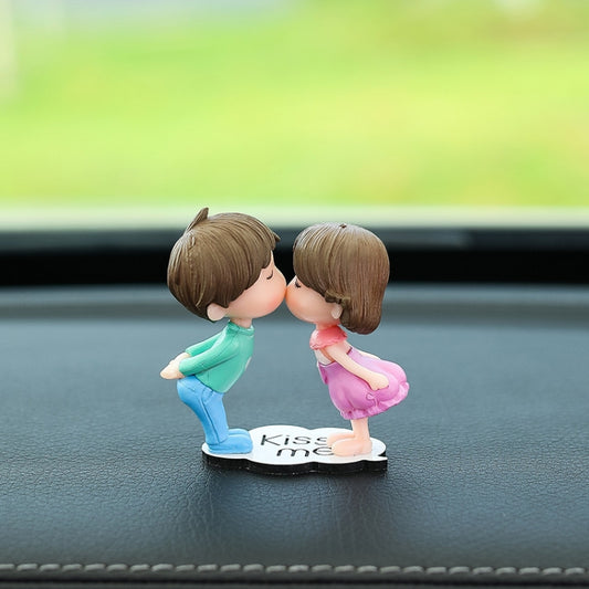 Car Ornament Ornament Lovely Kissing Couple Doll, Color: Blue Purple Kiss Couple by buy2fix