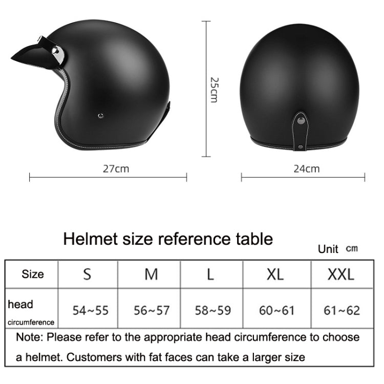 BYB 701 All Seasons Retro Motorcycle Helmet, Size: XXL(Bright White) - Helmets by BYB | Online Shopping UK | buy2fix