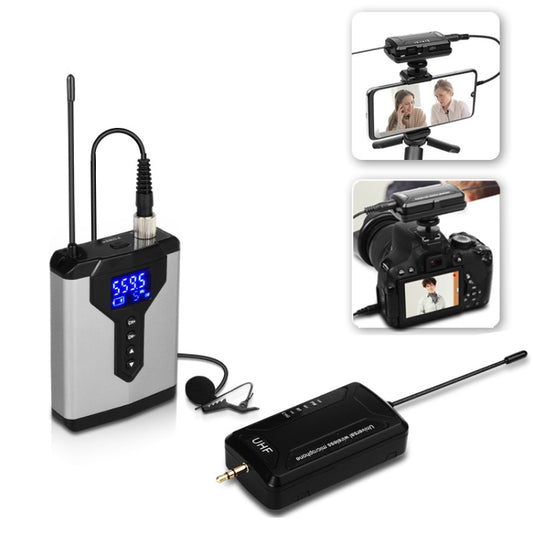 Q6 1 Drag 1 Wireless Lavalier With Stand USB Computer Recording Microphone Live Phone SLR Lavalier Microphone - Microphone by buy2fix | Online Shopping UK | buy2fix