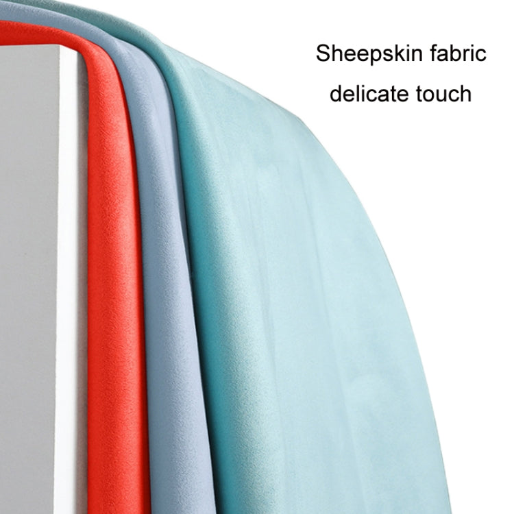 Car Steering Wheel Short Plush Winter Non-slip Grip Cover, Size: 38cm(D Shaped Purple) by buy2fix