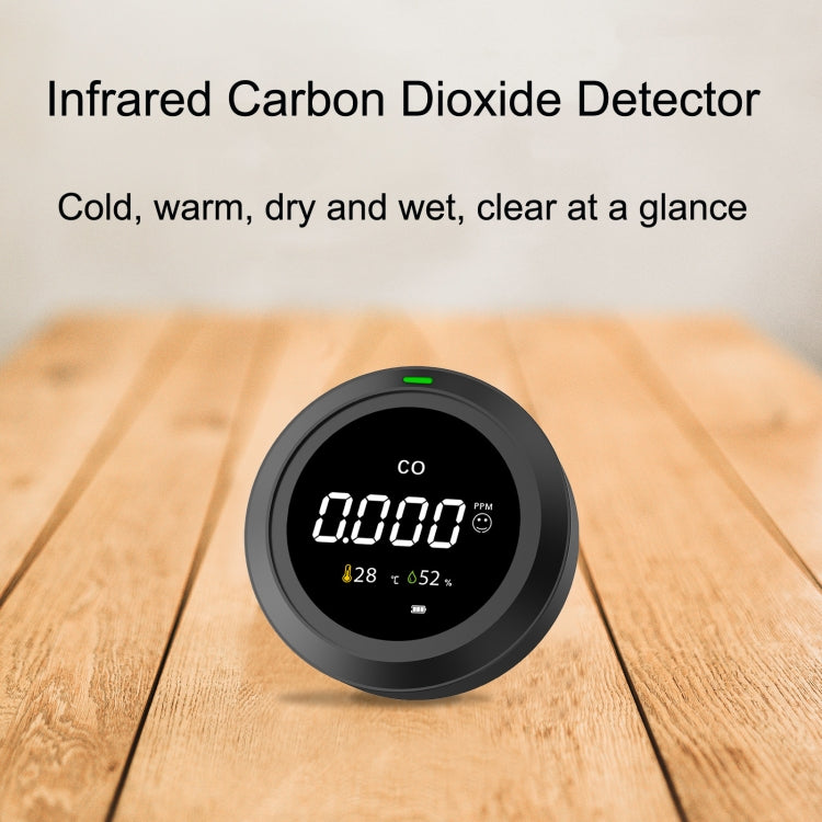 PTH-12 Infrared Carbon Dioxide Detector Portable Temperature And Humidity Air Quality Monitoring Instrument - Gas Monitor by buy2fix | Online Shopping UK | buy2fix