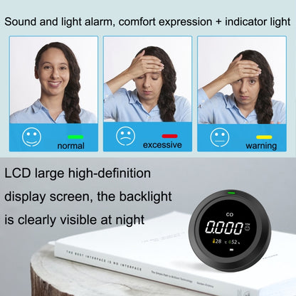 PTH-12 Infrared Carbon Dioxide Detector Portable Temperature And Humidity Air Quality Monitoring Instrument - Gas Monitor by buy2fix | Online Shopping UK | buy2fix