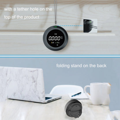 PTH-12 Infrared Carbon Dioxide Detector Portable Temperature And Humidity Air Quality Monitoring Instrument - Gas Monitor by buy2fix | Online Shopping UK | buy2fix